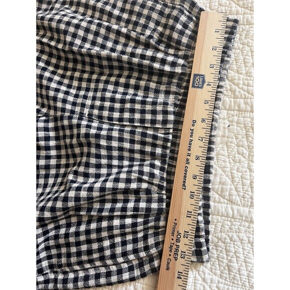 Mat De Misaine Gingham Cotton Wide Leg Check Pull On Pants Size EU38 - Picture 11 of 12